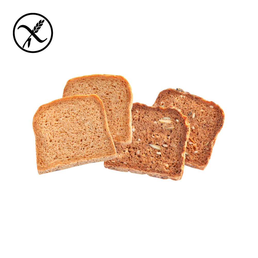 Glutenfrei-Brotmix geschnitten
